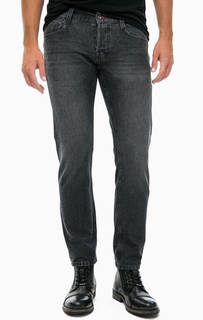 Серые зауженные джинсы на болтах Mustang