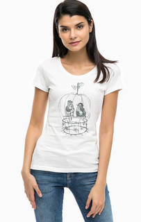 Хлопковая футболка с короткими рукавами Mustang