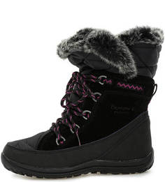 Зимние полусапоги из замши и текстиля Bearpaw