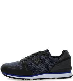 Текстильные кроссовки цвета хаки Armani Jeans