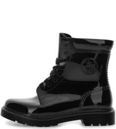 Черные резиновые ботинки Armani Jeans