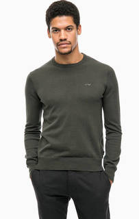 Хлопковый джемпер с круглым вырезом Armani Jeans