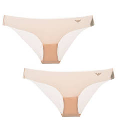 Комплект из 2 трусов-слипов с бесшовным кроем Emporio Armani