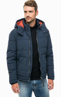 Синяя демисезонная куртка с капюшоном Jack & Jones