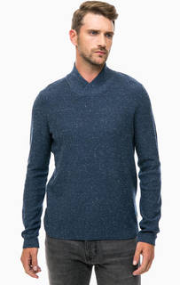 Синий хлопковый джемпер Jack & Jones