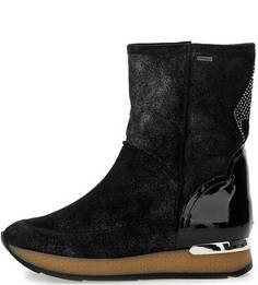 Черные замшевые полусапоги на молнии Högl