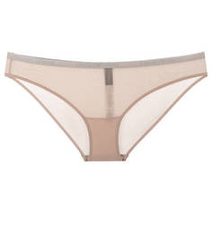 Бежевые трусы-слипы Emporio Armani