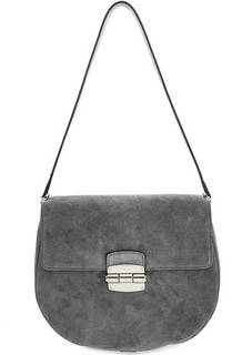 Замшевая сумка с откидным клапаном Furla