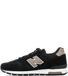 Замшевые кроссовки с текстильными вставками New Balance