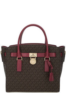 Сумка на молнии с короткими ручками Michael Michael Kors