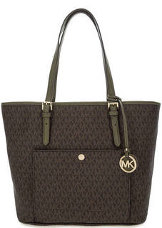 Сумка с логотипом бренда на молнии Michael Michael Kors