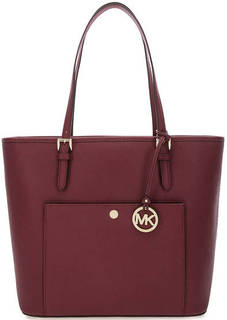 Бордовая сумка из сафьяновой кожи Michael Michael Kors