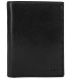 Черное кожаное портмоне с двумя отделами для купюр Sergio Belotti