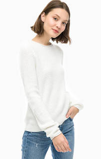 Белый джемпер с длинными рукавами Only