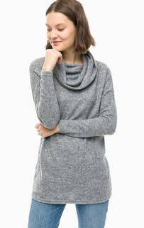 Серый джемпер с высоким воротом Only