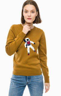 Шерстяной джемпер с вышивкой Lacoste