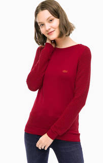 Красный джемпер с длинными рукавами Lacoste