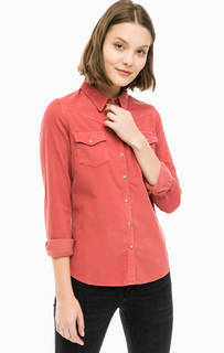 Хлопковая приталенная рубашка на кнопках Wrangler