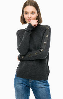 Серый джемпер с металлическим декором Mavi