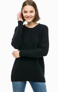 Черный джемпер крупной вязки Mustang