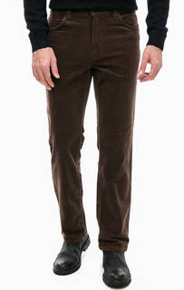 Вельветовые брюки коричневого цвета Mustang