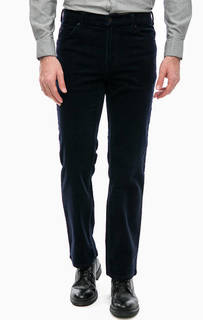 Вельветовые брюки синего цвета Mustang
