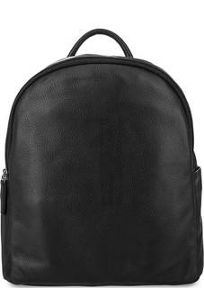 Черный кожаный рюкзак с двумя отделами Gianni Conti