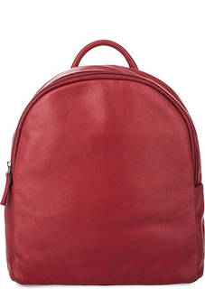 Красный кожаный рюкзак с двумя отделами Gianni Conti