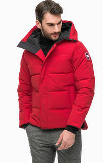 Короткий пуховик Macmillan Parka красного цвета Canada Goose