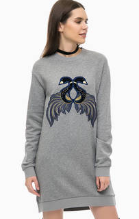 Платье-свитшот с нашивками Pinko