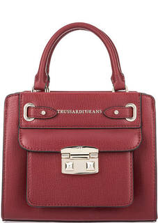 Маленькая красная сумка через плечо Trussardi Jeans
