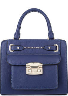 Маленькая синяя сумка через плечо Trussardi Jeans