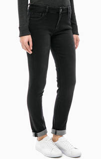 Зауженные джинсы с отделкой стразами Trussardi Jeans