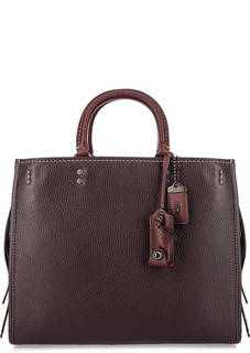 Кожаная сумка с дополнительными ручками Coach
