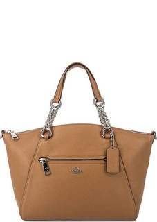 Кожаная сумка в форме трапеции Coach