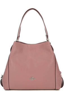 Кожаная сумка с тремя отделами Coach