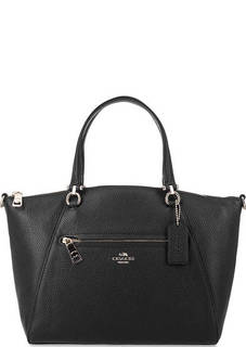 Кожаная сумка с одним отделом на молнии Coach