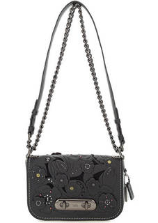 Кожаная сумка с откидным клапаном Coach