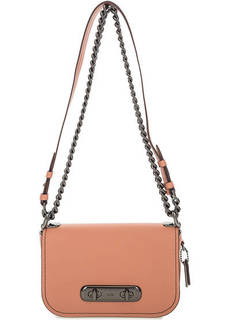 Кожаная сумка с откидным клапаном Coach