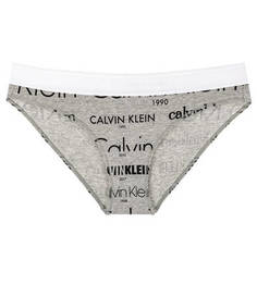 Хлопковые трусы-слипы с логотипом бренда Calvin Klein