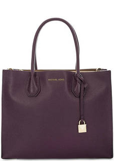 Фиолетовая сумка из зерненой кожи Michael Michael Kors