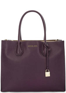 Фиолетовая сумка из зерненой кожи Michael Michael Kors