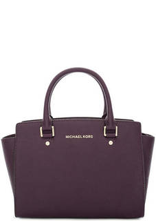 Фиолетовая сумка с короткими ручками Michael Michael Kors