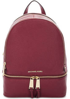 Бордовый рюкзак из натуральной кожи Michael Michael Kors
