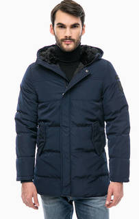 Синяя куртка с молниями по бокам Gaudi