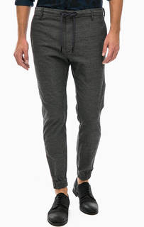 Серые брюки джоггеры с высоким содержанием хлопка Diesel