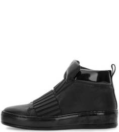 Черные кеды из натуральной кожи Bronx