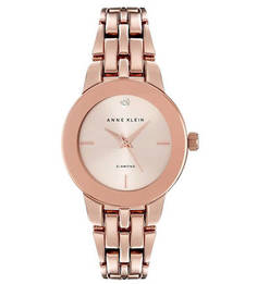 Часы с металлическим браслетом золотистого цвета Anne Klein