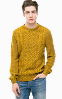 Трикотажный свитер горчично-желтого цвета Mavi