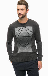 Серый джемпер с принтом Mavi